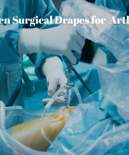 Fluid collection pouch integrated in non-woven surgical drape for shoulder arthroscopy