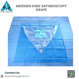 Knee arthroscopy drape sterile