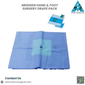 Hand and foot surgery drape pack sterile