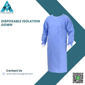 Medigen disposable isolation gown for hospitals