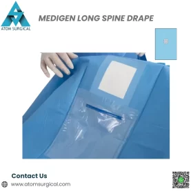 sterile long spine drape