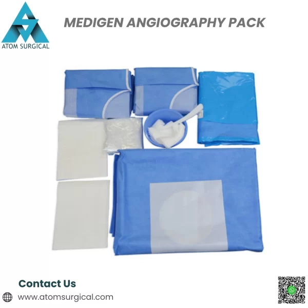 Medigen Angiography Pack - Disposable Angiography Drapes - Atom Surgical